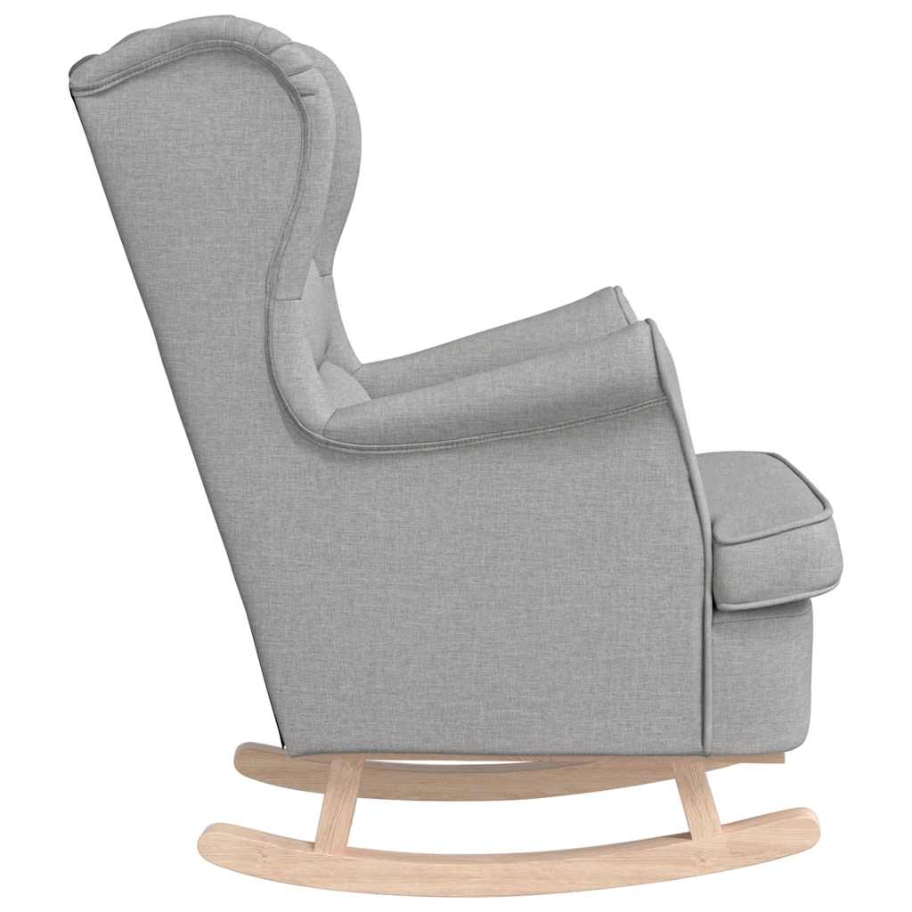 vidaXL Schaukelsessel Wolkengrau 74x90x102 cm Stoff
