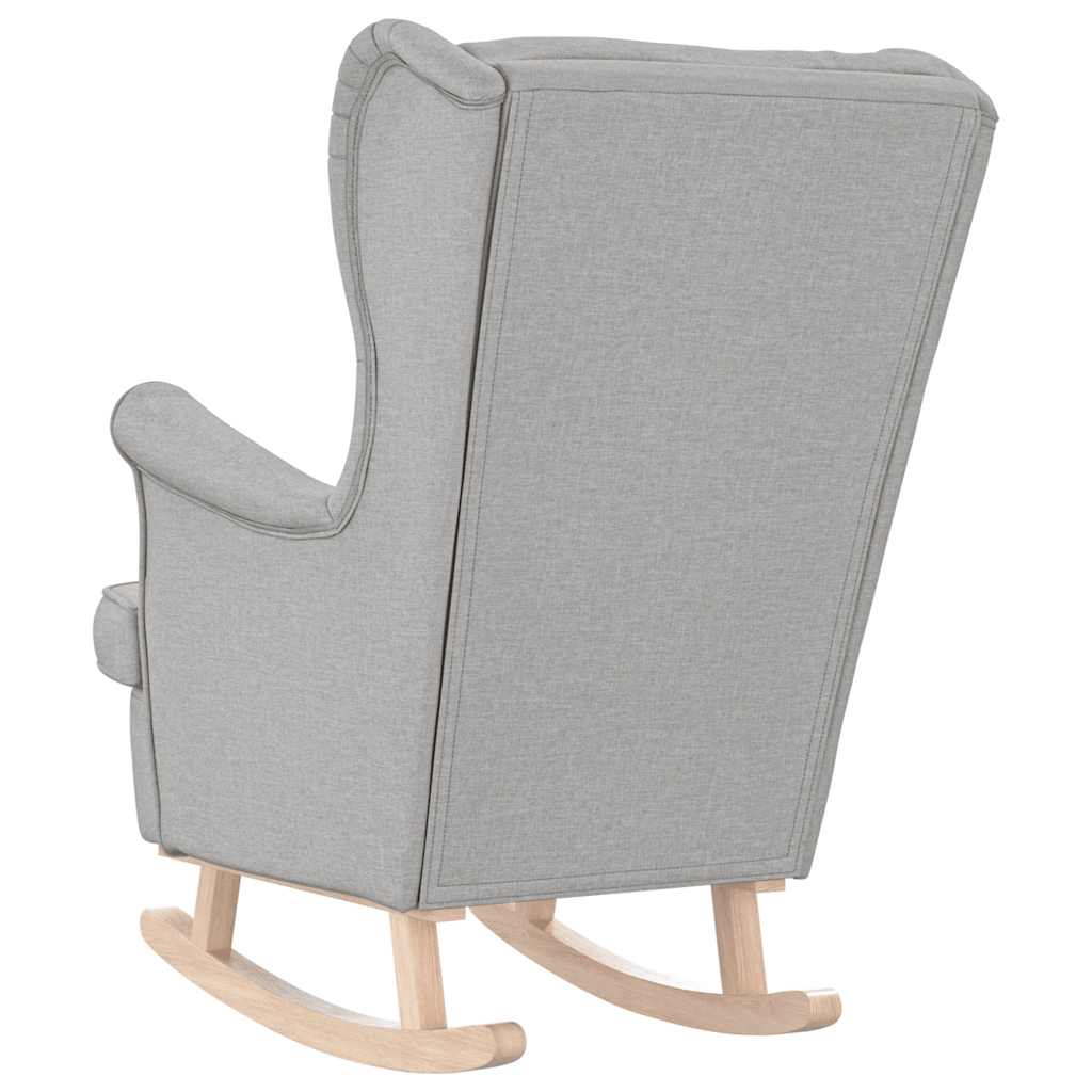 vidaXL Schaukelsessel Wolkengrau 74x90x102 cm Stoff