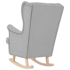 vidaXL Schaukelsessel Wolkengrau 74x90x102 cm Stoff