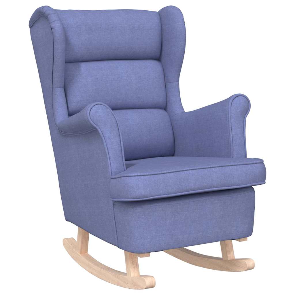 vidaXL Schaukelsessel Jeansblau 74x90x102 cm Stoff