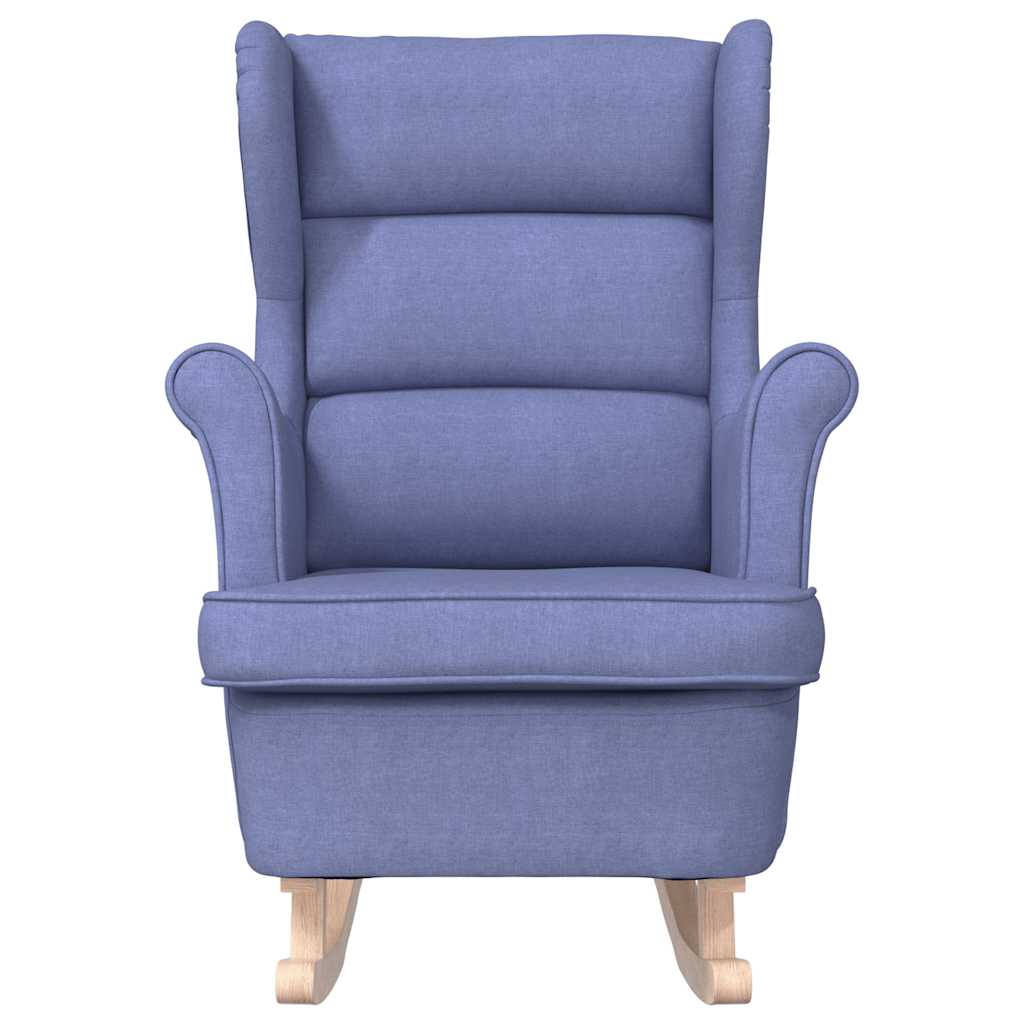 vidaXL Schaukelsessel Jeansblau 74x90x102 cm Stoff