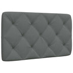 vidaXL Kopfteil-Kissen Dunkelgrau 80 cm Stoff