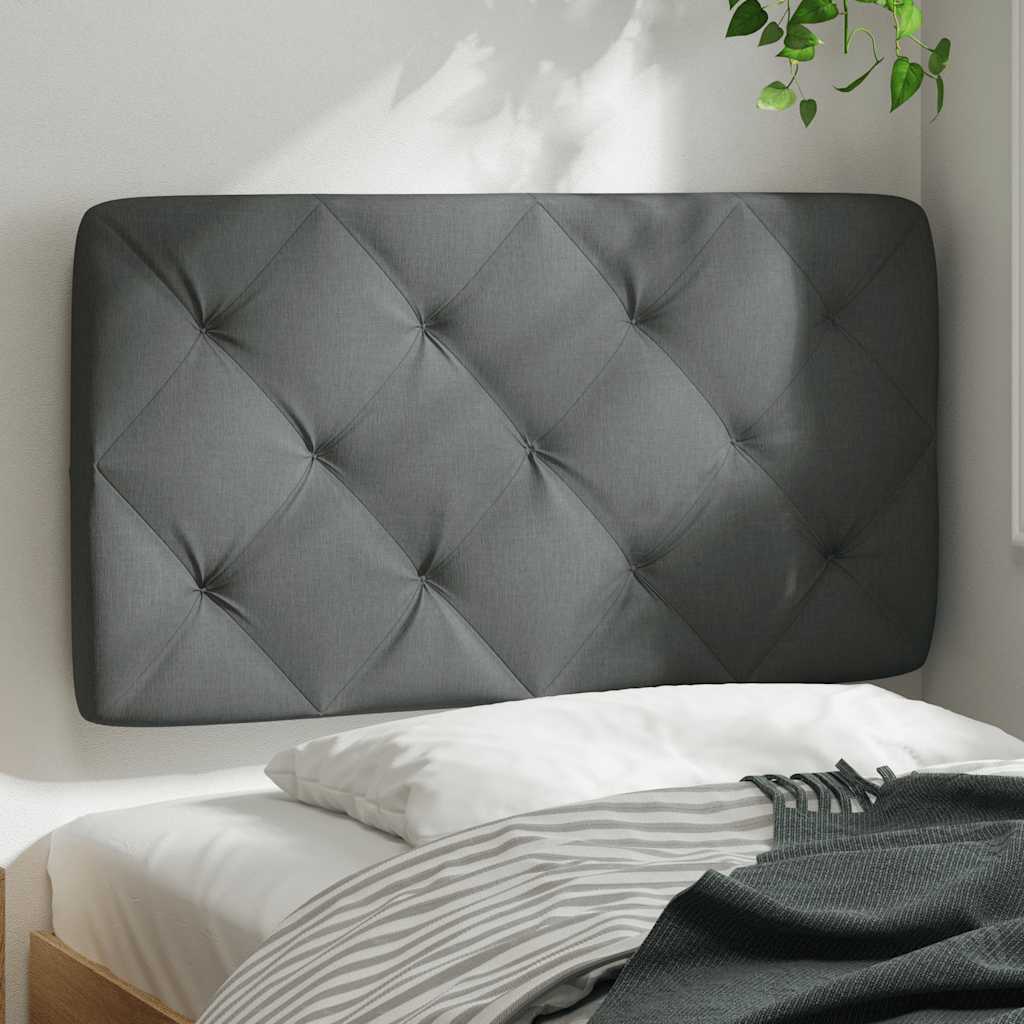 vidaXL Kopfteil-Kissen Dunkelgrau 80 cm Stoff