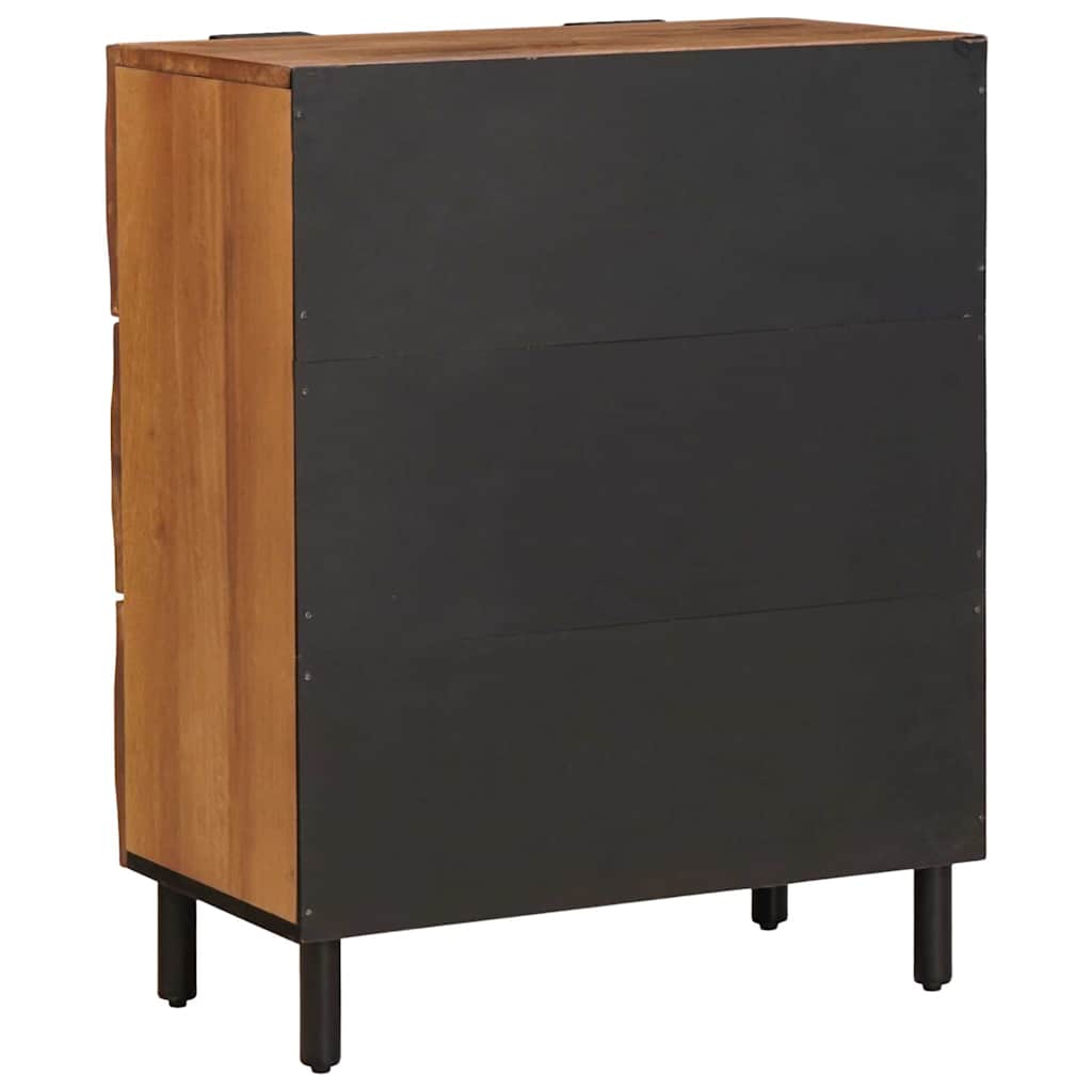 vidaXL Sideboard 2 pcs Akazienbraune Oberfläche 60 x 33 x 75 cm