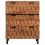 vidaXL Sideboard 2 pcs Akazienbraune Oberfläche 60 x 33 x 75 cm