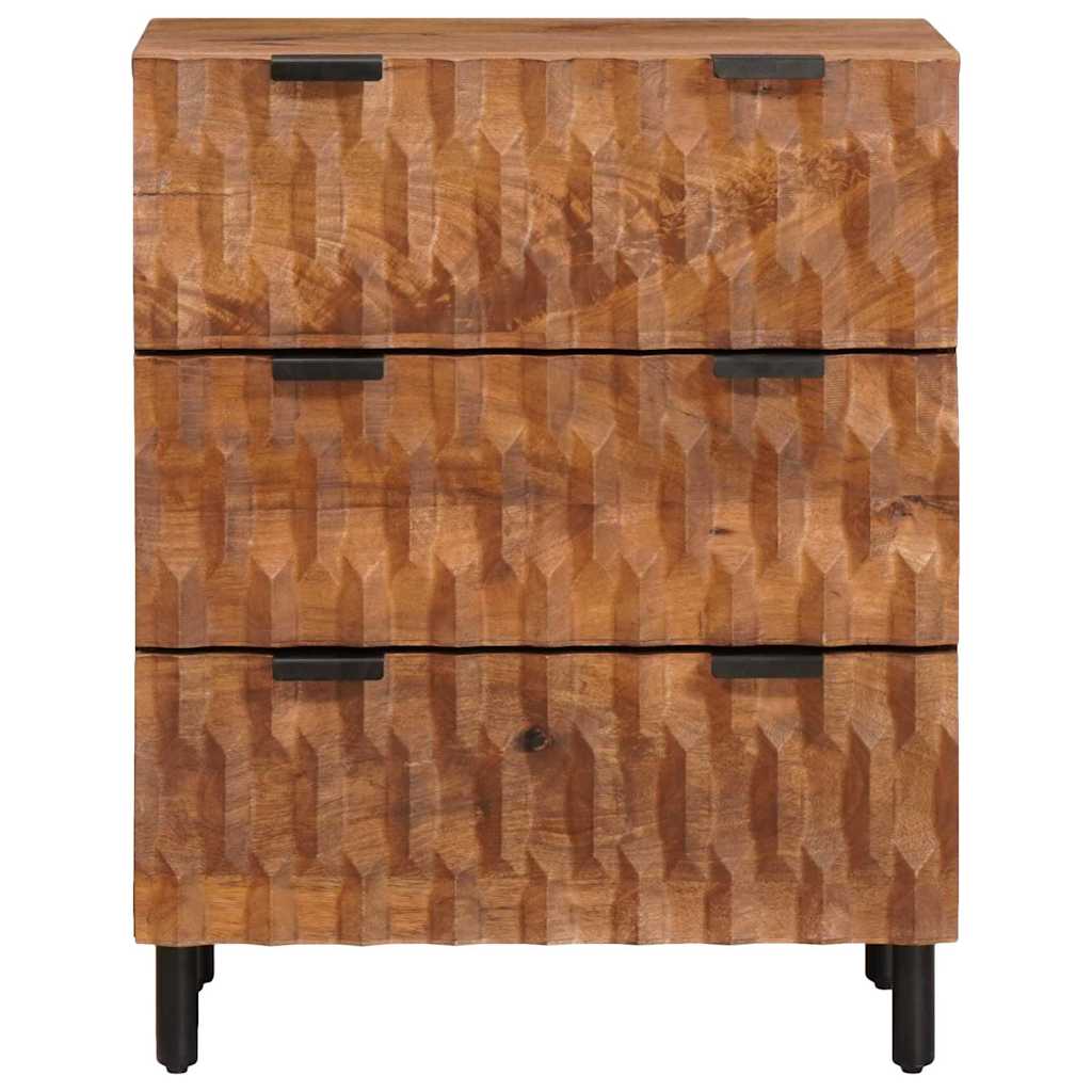 vidaXL Sideboard 2 pcs Akazienbraune Oberfläche 60 x 33 x 75 cm