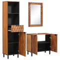 vidaXL Badezimmer Sets 3 pcs Akazie Braun Winish Massivholz Mango