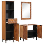 vidaXL Badezimmer Sets 3 pcs Akazie Braun Winish Massivholz Mango