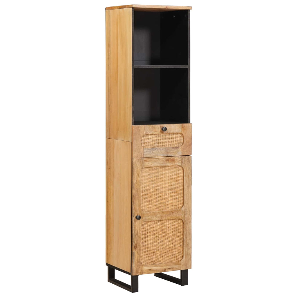 vidaXL Badezimmer Sets mit Schubladen mit Regal Natur Massivholz Mango