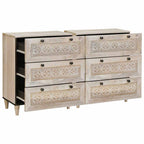 vidaXL Sideboard 2 pcs Weiß 120 x 33,5 x 75 cm massives Mangoholz