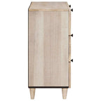 vidaXL Sideboard 3 pcs Weiß 180 x 33,5 x 75 cm massives Mangoholz