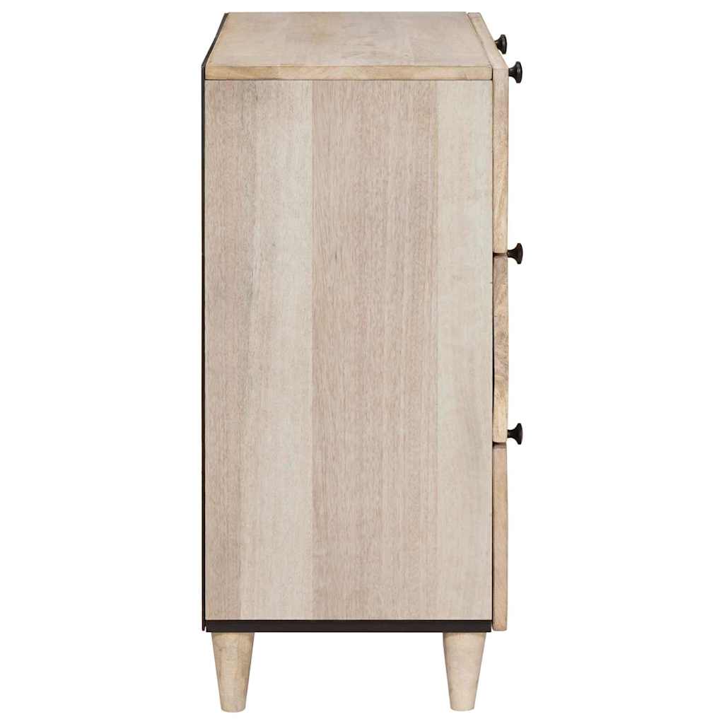 vidaXL Sideboard 3 pcs Weiß 180 x 33,5 x 75 cm massives Mangoholz
