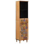 vidaXL Badezimmermöbel-Set mit Schubladen 3 pcs Natur Massivholz Mango