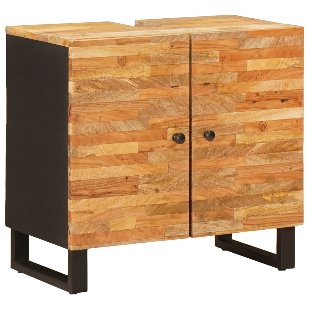 vidaXL Badezimmer Sets mit Schubladen 5 pcs Natur Massivholz Mango