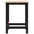 vidaXL Werkbank 100x60x81,5 cm Massivholz Eiche Rechteckig