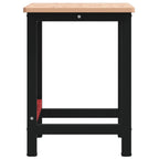 vidaXL Werkbank 100x60x81,5 cm Massivholz Buche Rechteckig