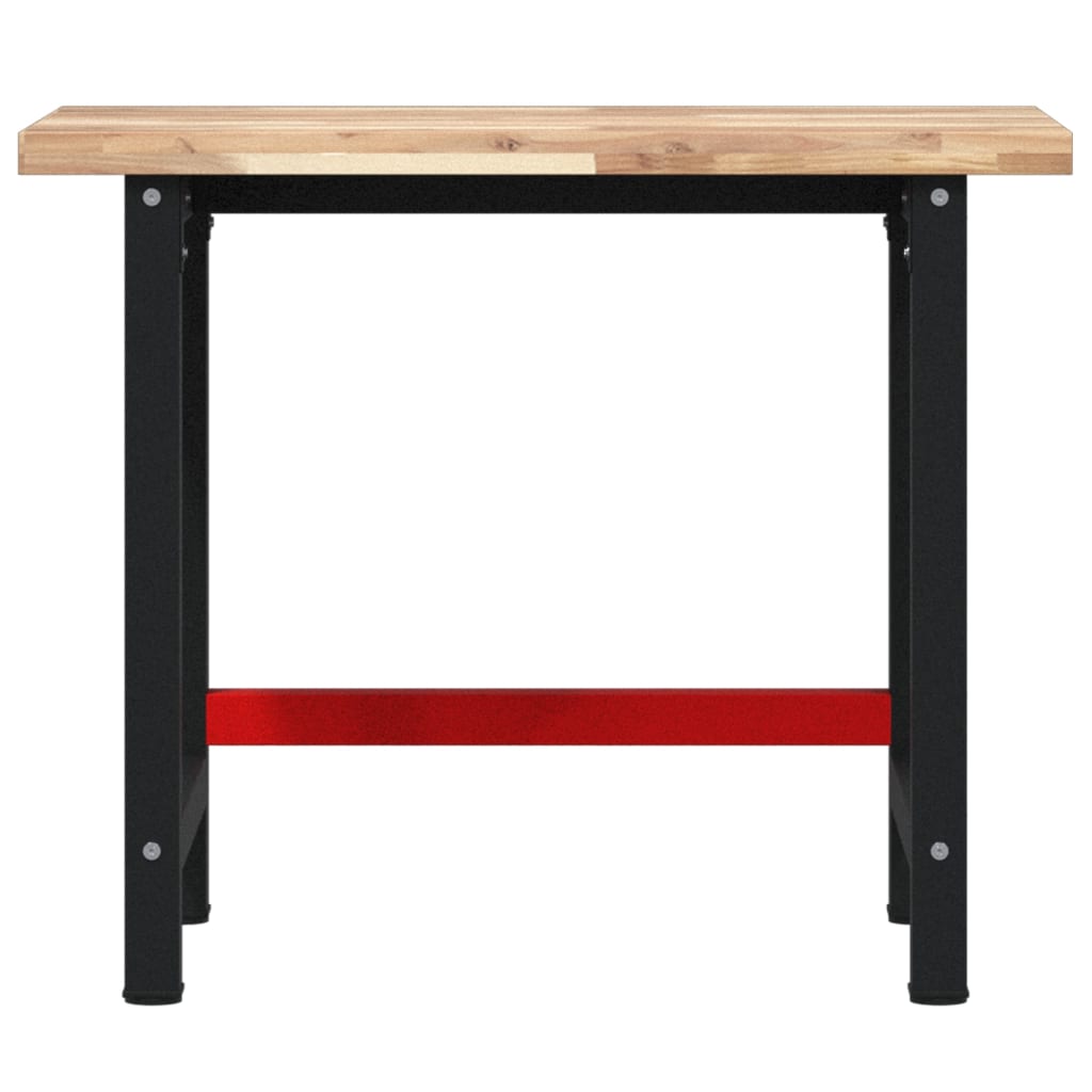 vidaXL Werkbank 100x60x83 cm Massivholz Akazie Rechteckig