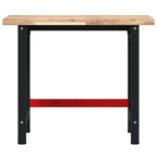 vidaXL Werkbank 100x60x83 cm Massivholz Akazie Rechteckig