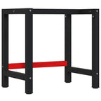 vidaXL Werkbank 100x60x81,5 cm Massivholz Eiche