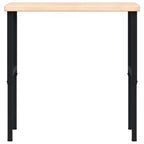 vidaXL Werkbank 100x60x(73-99,5) cm Massivholz Eiche Rechteckig