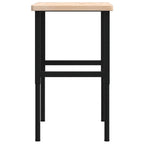 vidaXL Werkbank 100x60x(73-99,5) cm Massivholz Eiche Rechteckig