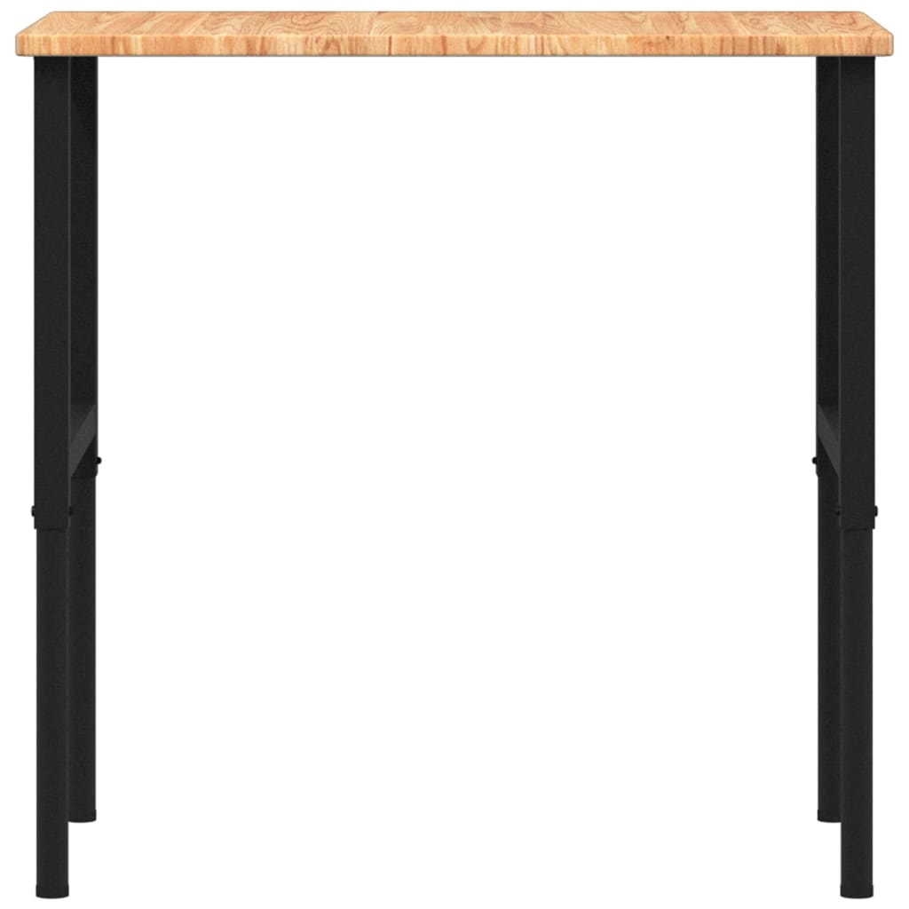 vidaXL Werkbank Hellbraun 100x60x(71,5-98) cm Massivholz Eiche