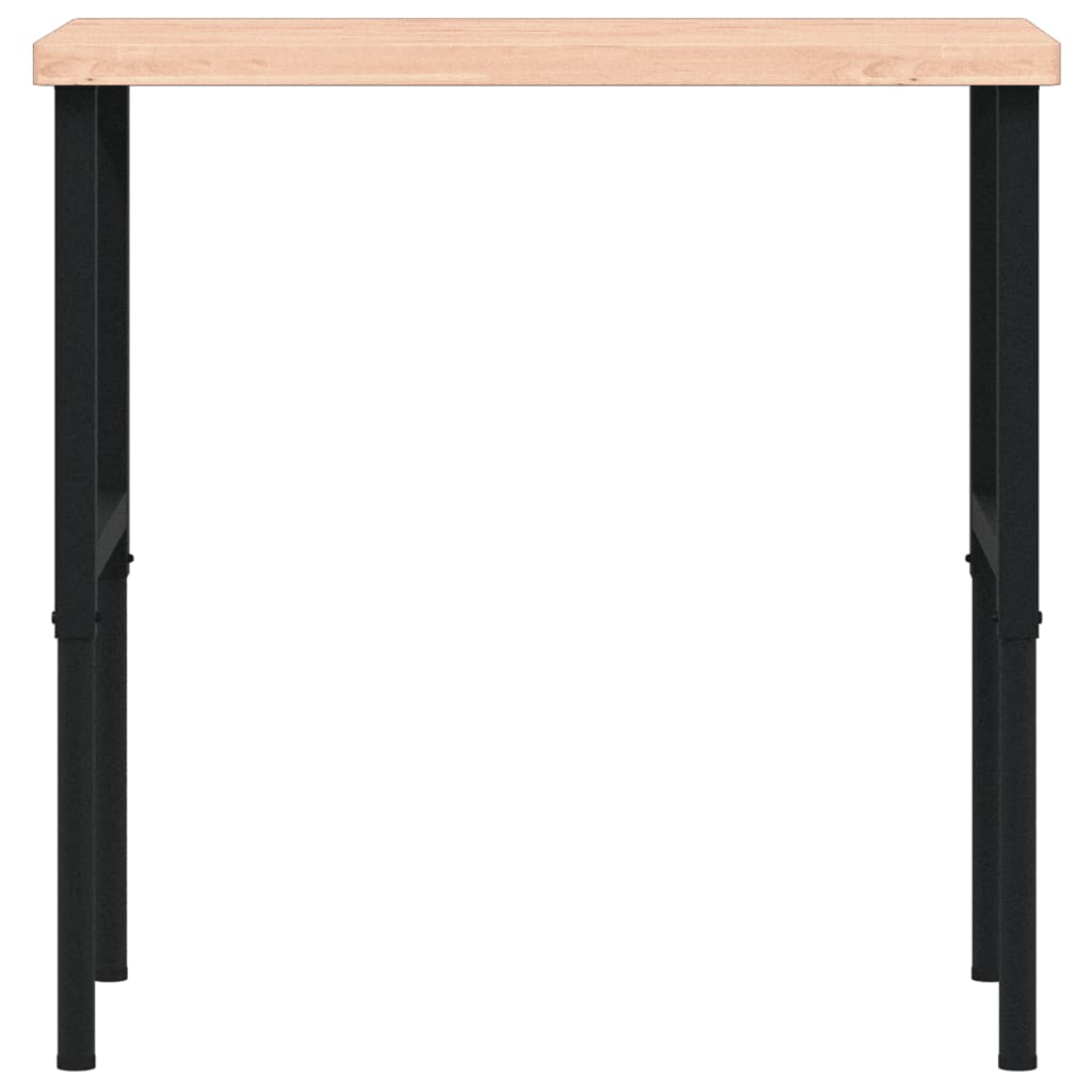 vidaXL Werkbank 100x60x(73-99,5) cm Massivholz Buche Rechteckig