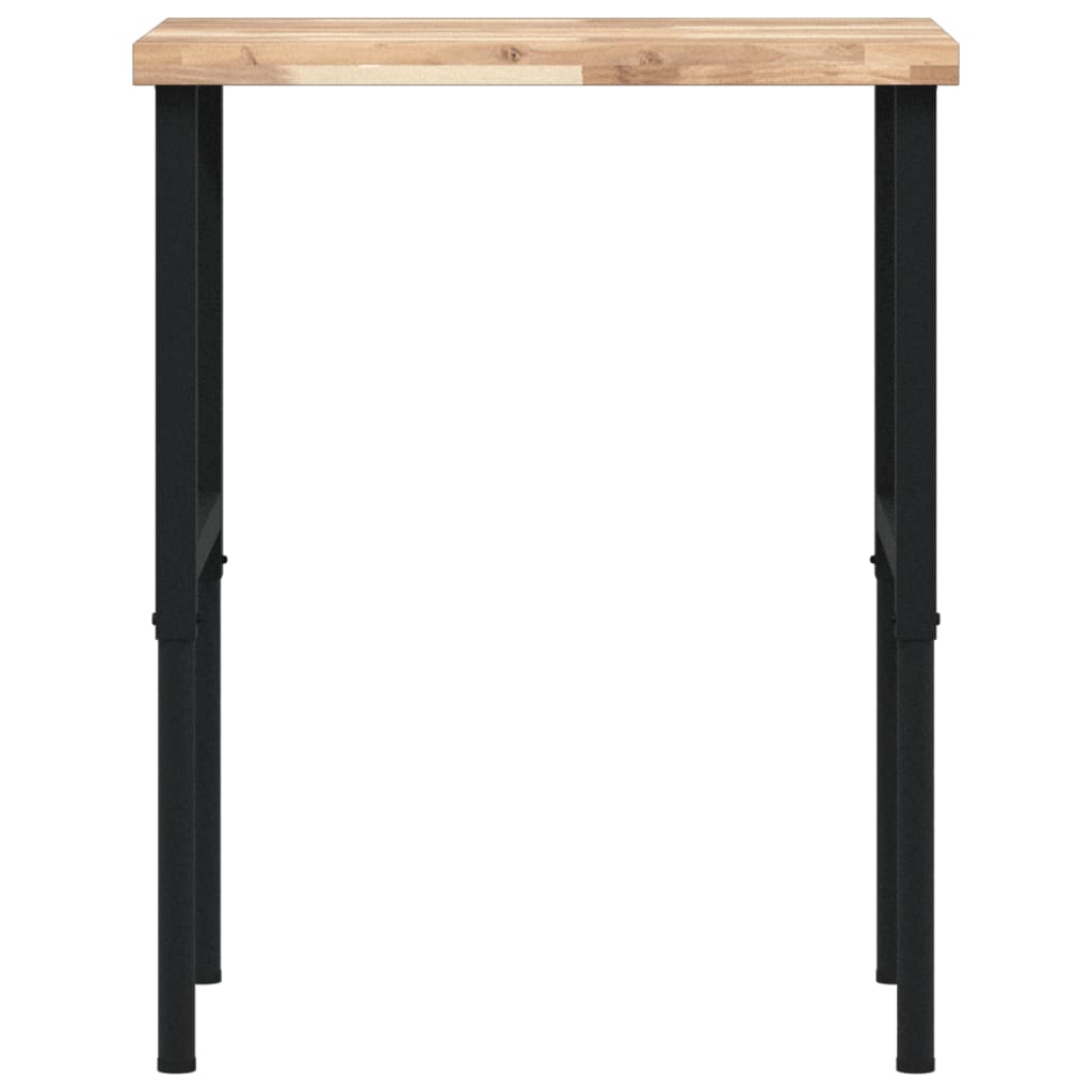 vidaXL Werkbank 80x60x(73-99,5) cm Massivholz Akazie Rechteckig