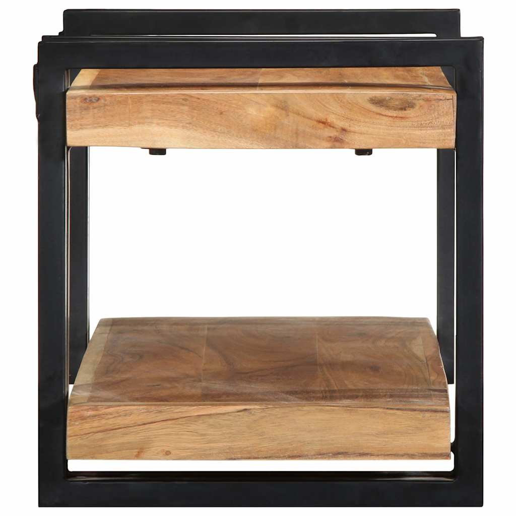 vidaXL Wandregal 70x33x35 cm Massivholz Akazie
