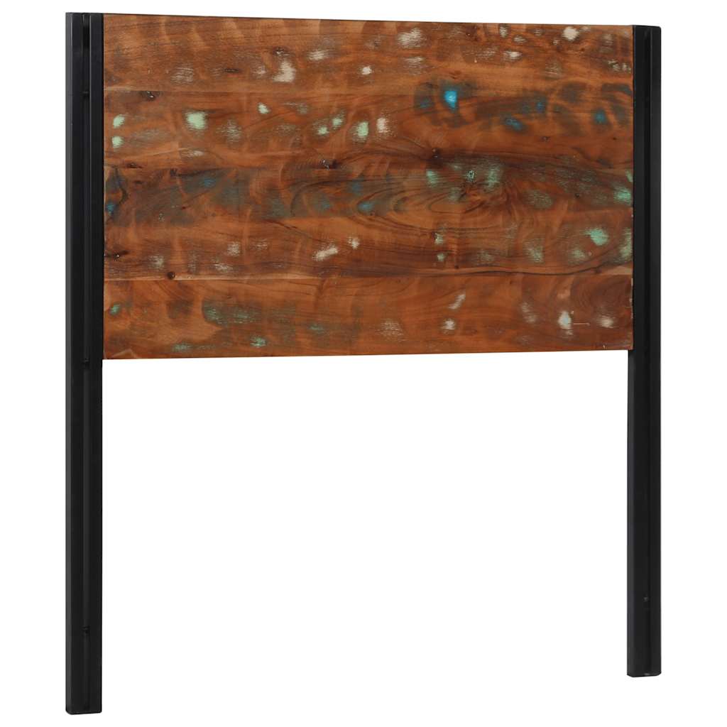vidaXL Kopfteil 100 cm Altholz Massivholz und Eisen