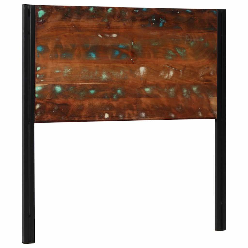vidaXL Kopfteil 100 cm Altholz Massivholz und Eisen
