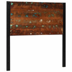 vidaXL Kopfteil 100 cm Altholz Massivholz und Eisen