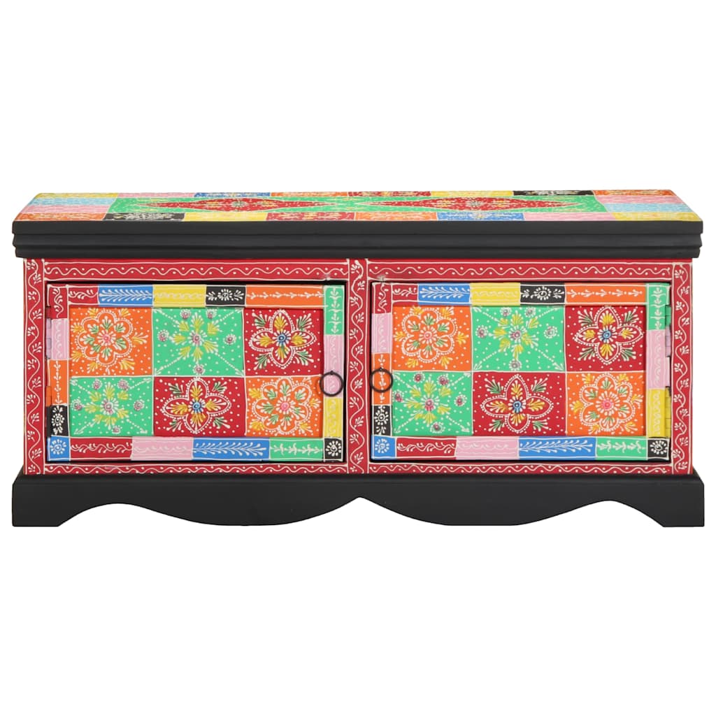 vidaXL Couchtisch Mehrfarbig 90x50x40 cm Massivholz Mango