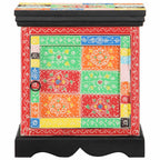 vidaXL Nachttisch 2 Stk. Mehrfarbig 40x35x45 cm Massivholz Mango