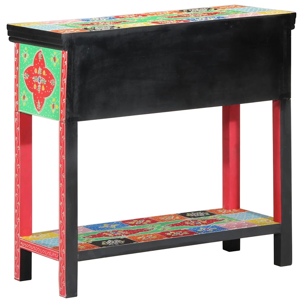 vidaXL Konsolentisch mit Schubladen Mehrfarbig 80 x 35 x 76 cm