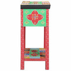 vidaXL Konsolentisch mit Schubladen Mehrfarbig 80 x 35 x 76 cm
