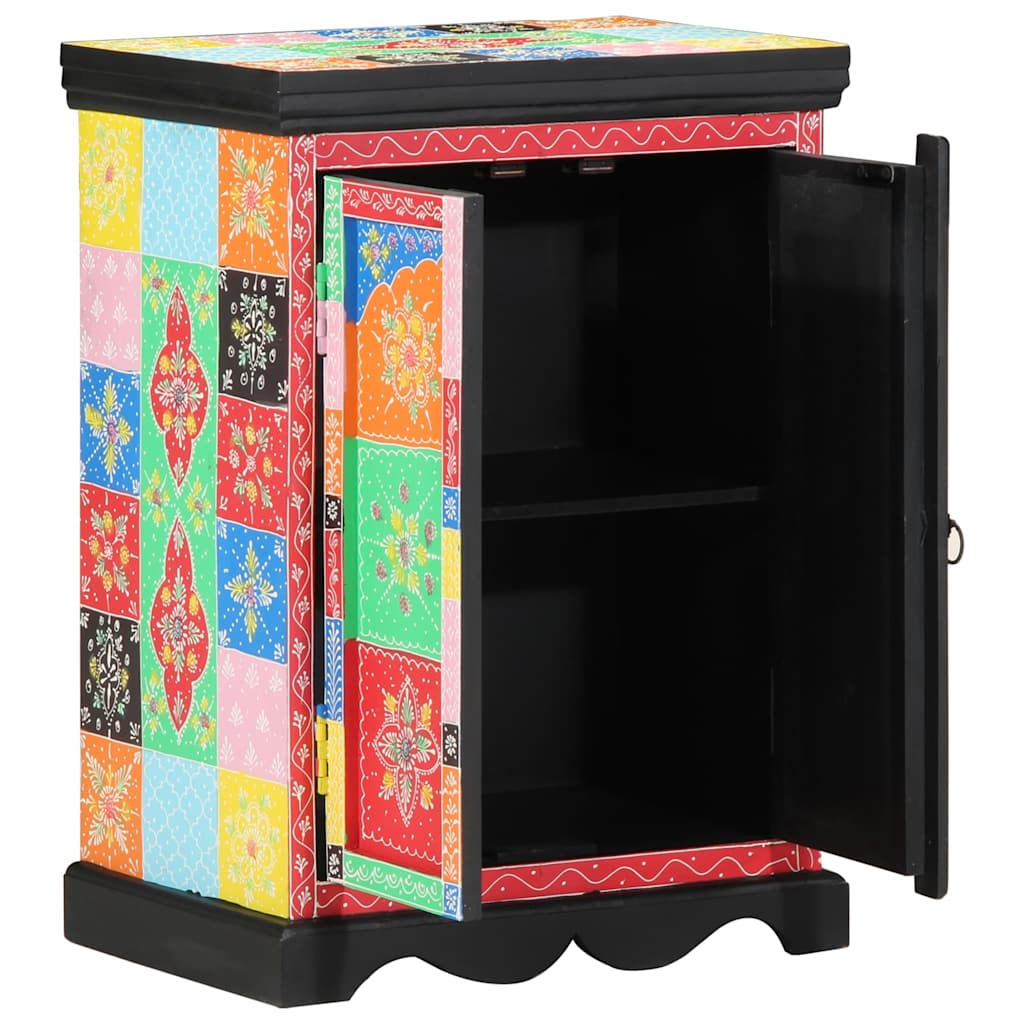 vidaXL Konsolentisch mit Regal mit Speicher Mehrfarbig 50 x 30 x 70 cm