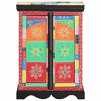 vidaXL Konsolentisch mit Regal mit Speicher Mehrfarbig 50 x 30 x 70 cm