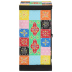vidaXL Konsolentisch mit Regal mit Speicher Mehrfarbig 50 x 30 x 70 cm