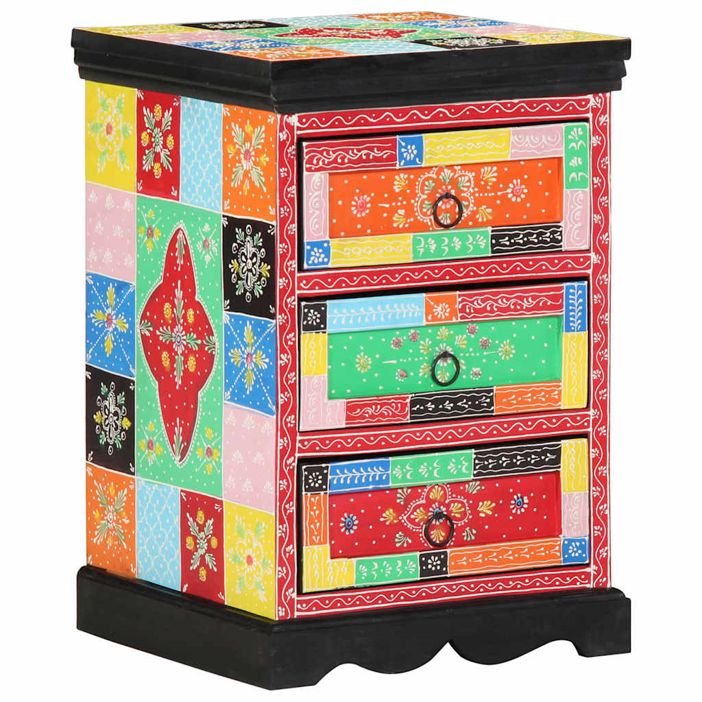 vidaXL Schubladenschrank Mehrfarbig 40 x 40 x 60 cm Massivholz Mango