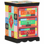 vidaXL Schubladenschrank Mehrfarbig 40 x 40 x 60 cm Massivholz Mango