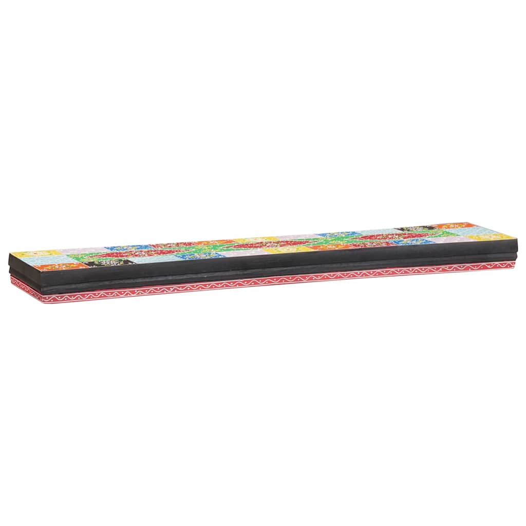 vidaXL Wandregale 3 pcs Mehrfarbig 100 x 20 x 6 cm Massivholz Mango