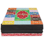 vidaXL Wandregale 3 pcs Mehrfarbig 100 x 20 x 6 cm Massivholz Mango