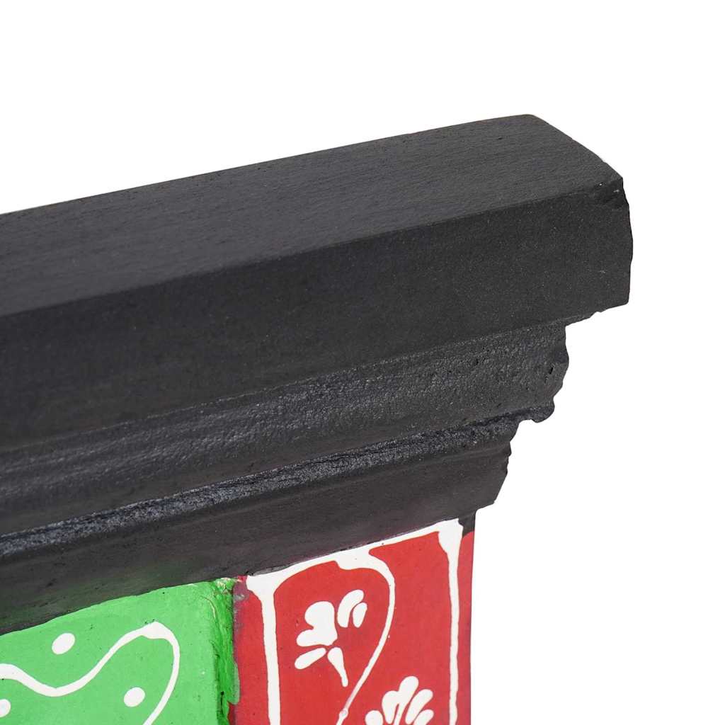 vidaXL Garderobenständer Schwarz 80 x 25 x 2 cm Massivholz Mango