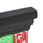 vidaXL Garderobenständer Schwarz 80 x 25 x 2 cm Massivholz Mango
