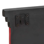 vidaXL Garderobenständer Schwarz 80 x 25 x 2 cm Massivholz Mango