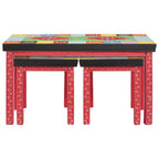 vidaXL Beistelltisch 2 pcs Mehrfarbig