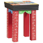 vidaXL Quadratischer Tisch 3 pcs Mehrfarbig