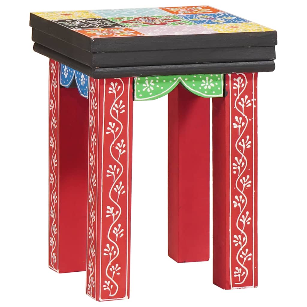 vidaXL Quadratischer Tisch 3 pcs Mehrfarbig