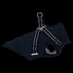 vidaXL Hundemantel Geschirr Wasserdicht Reflektierend Marineblau L24